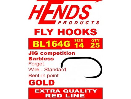 HENDS BL 164G - bez zp.hrotu GOLD (Velikost 10, Balení 25 ks)
