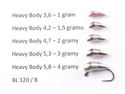 HEAVY BODY - BIG BODY - 3 gramy nikl (Balení 10 ks)
