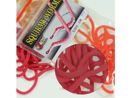 SQUIRMY WORMS - TMAVĚ ČERVENÁ;SQUIRMY WORMS - TMAVĚ ČERVENÁ