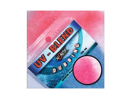 UV-BLEND DUBBING - RŮŽOVO - ČERVENÁ