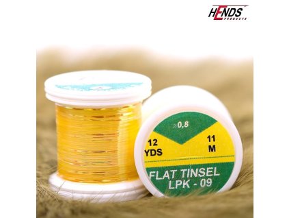FLAT TINSEL - ŽLUTÁ PERLEAŤOVÁ