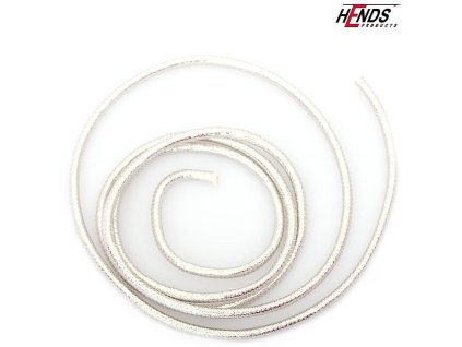 MYLAR TUBING - STŘÍBRNÁ PERLEŤOVÁ