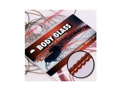 BODY GLASS ROUND - ČERVENÁ 