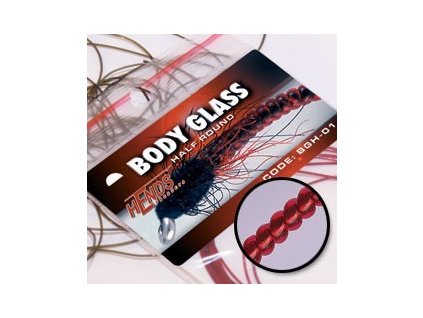 BODY GLASS ROUND - VÍNOVĚ ČERVENÁ