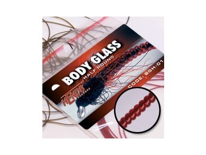 BODY GLASS HALF ROUND - KRVAVĚ RUDÁ