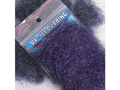 UV-ICE DUBBING UVD16 - BLACK / BLUE UV EFFECT