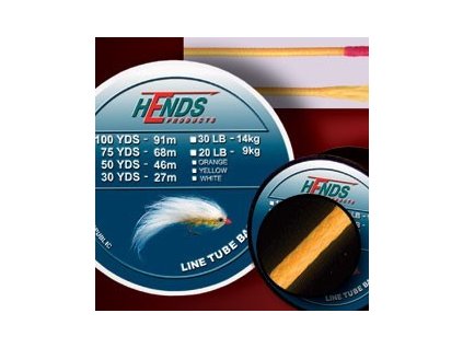 TUBE BACKING LINE - 20Lb / 50Yds - ORANŽOVÁ FLUO