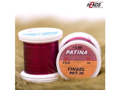 PATINA TINSEL - VÍNOVĚ ČERVENÁ