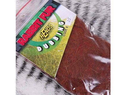 HENDS RABBIT FUR DUBBING - RUSTY