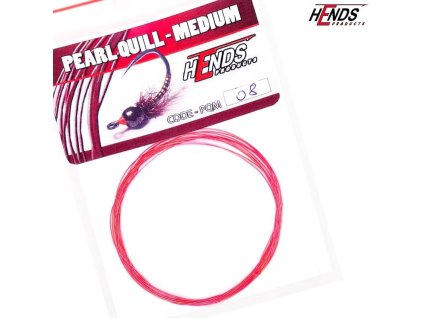 PEARL QUILL - MEDIUM - ČERVENÁ SE ZELENÝM EFEKTEM