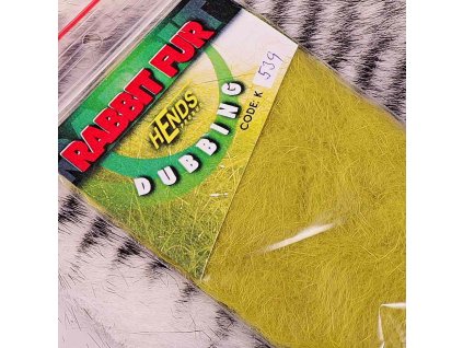 HENDS RABBIT FUR DUBBING - SV. ŽLUTO-OLIVOVÁ