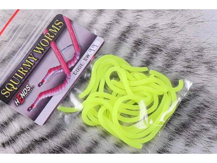 SQUIRMY WORMS - FLUO YELLOW