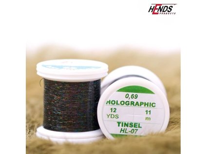HOLOGRAPHIC TINSEL - TYRKYSOVĚ MODRÁ