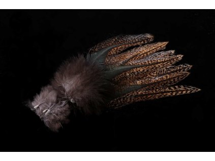 Hnědý přírodní hrubě kropenatý