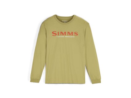 Simms Logo Shirt LS (Varianta Simms Logo Shirt LS Tent Green S)