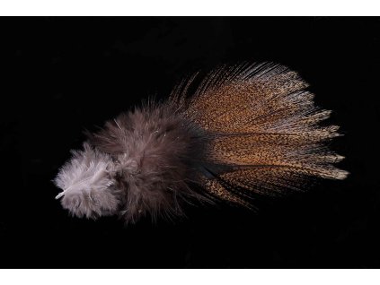 Hnědý přírodní jemně kropenatý