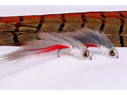 ST02 Natural Muskrat Streamer 2 ks vedle sebe