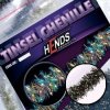 TINSEL CHENILLE - VÍCEBAREVNÁ MODRÁ (Průměr 6,0 mm)