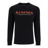Simms Logo Shirt LS (Varianta Simms Logo Shirt LS Tent Green S)