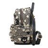 Dámský batoh Henney Bear H 094 Black White Wavw 2