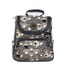 Dámský batoh Henney Bear H 1138 Black White Wave