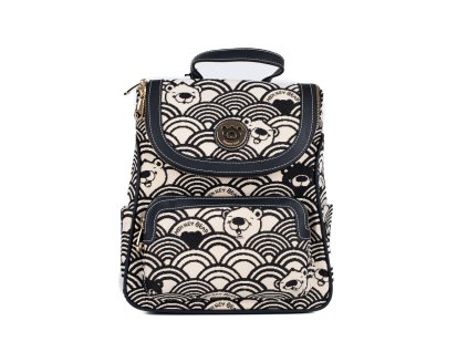Dámský batoh Henney Bear H 1138 Black White Wave