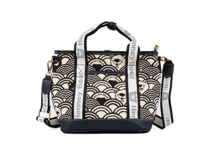 Dámská kabelka Henney Bear H 1140 Black White Wave