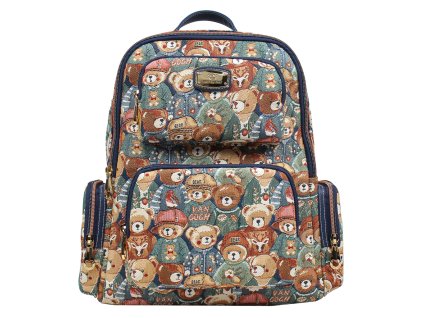 Dámský batoh Henney Bear London H 1201 Green Bear