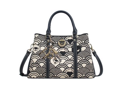 Dámská kabelka Henney Bear H 1232 Black White Wave 2