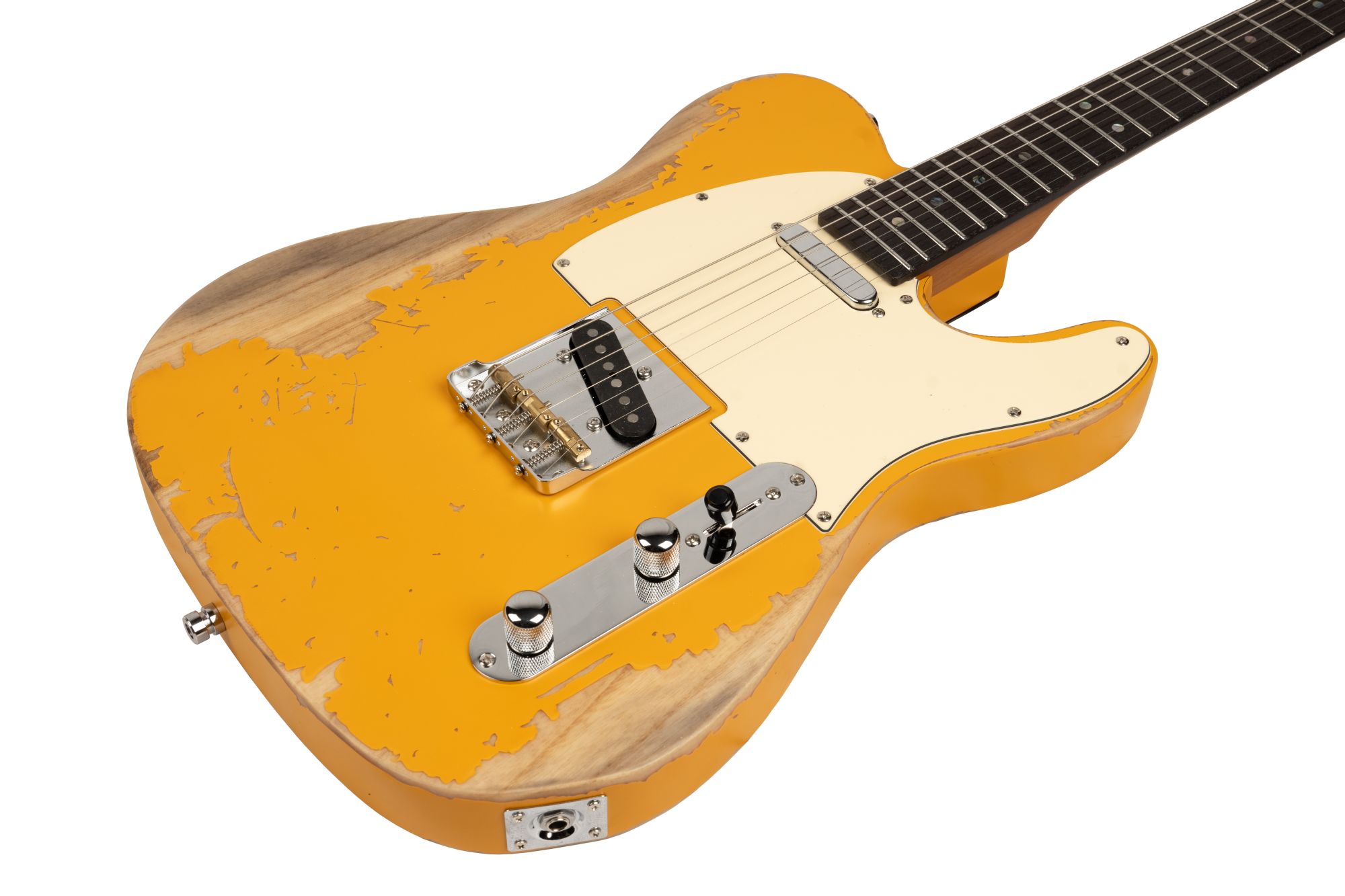 Electric guitar HENRY'S Space TL-1 The Comet - Yellow Relic