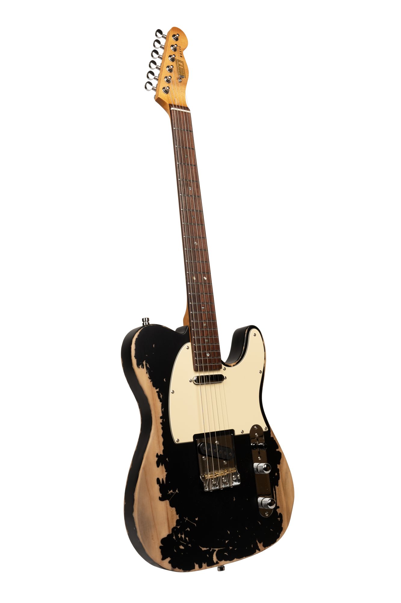 Electric guitar HENRY'S Space TL-1 Stardust - Black Relic
