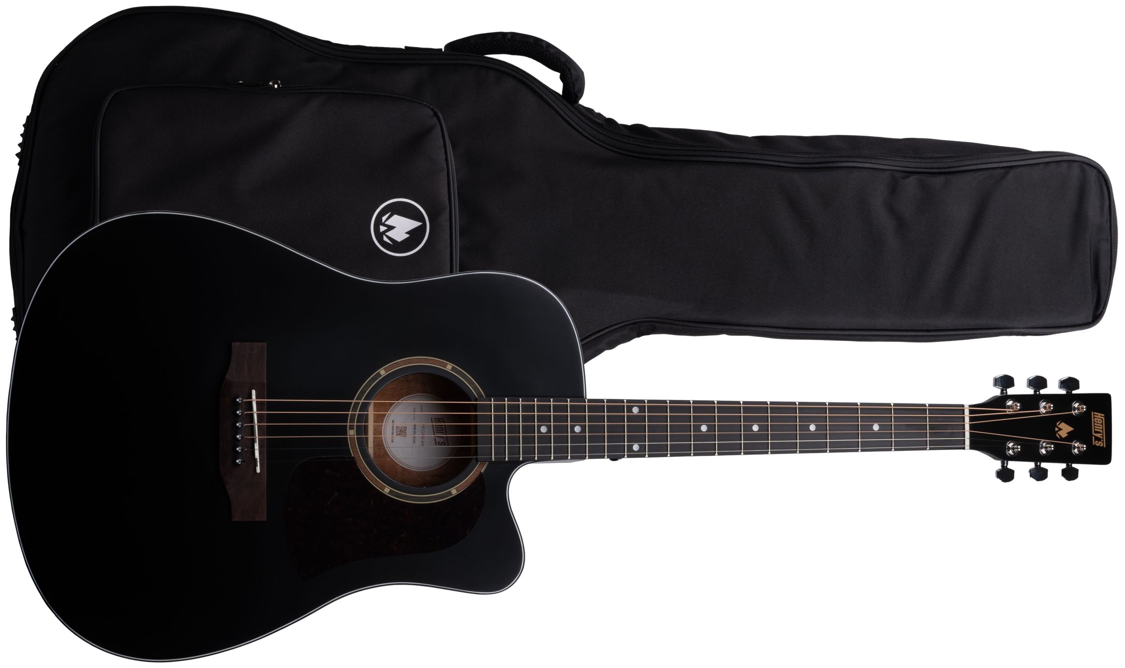 Acoustic guitar HENRY'S Bonefire B102 - Black | Henry's Music