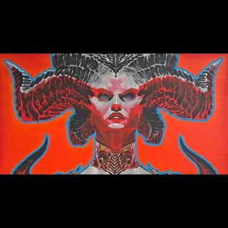 ♥️😈Lilith😈♥️ Obraz na plátně 120x80cm, acryl, plátno 🔥PRODÁNO🔥 Lilith z Diabla. Tak tyhle obrazy mě hodné baví. 🙏🏻♥️♥️♥️...