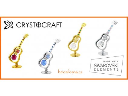 Crystocraft Swarovski Kytara hf