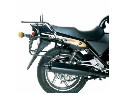 Kompletní sada nosiče (boční nosič kufru a horní nosič kufru z trubek) černá pro Honda CB 500/S (1993-1997)