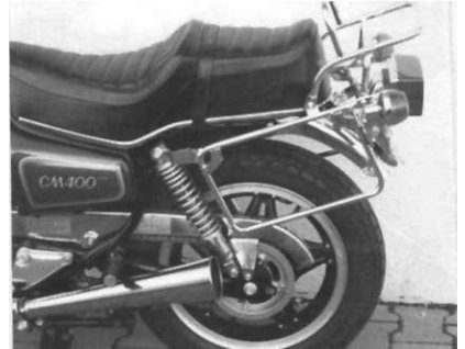 Kompletní sada nosičů (boční nosič kufrů a horní nosič kufrů z trubek) chrom pro Honda CM 400 T (1980-1984)