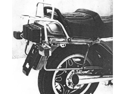 Kompletní sada nosičů (boční nosič kufru a horní nosič kufru z trubek) chrom pro Honda GL 500 (1982-1984)/650 Silver Wing (1983-1984)
