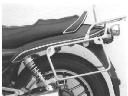 Kompletní sada nosiče (boční nosič kufru a horní nosič kufru z trubek) černá pro Honda CBX 600/650 E (1983-1987)
