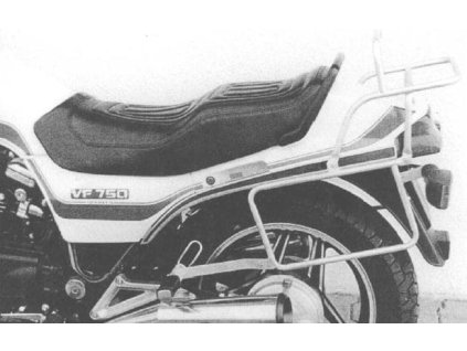 Kompletní sada nosiče (boční nosič kufru a horní nosič kufru z trubek) černá pro Honda VF 750 S (1982-1985)