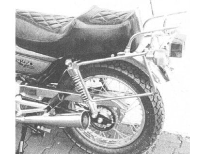 Kompletní sada nosiče (boční nosič kufru a horní nosič kufru z trubek) chrom pro Honda CM 250 C/T (1982-1984)