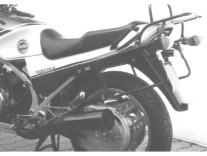 Kompletní sada nosiče (boční nosič kufru a horní nosič kufru z trubek) černá pro Honda VF 750 F (1983-1986)
