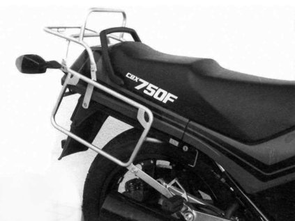 Kompletní sada nosiče (boční nosič kufru a horní nosič kufru z trubek) černá pro Honda CBX 750 F (1984-1986)