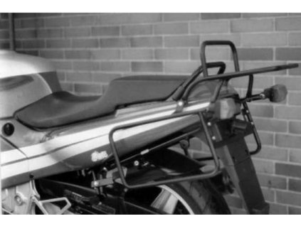 Kompletní sada nosiče (boční nosič kufru a horní nosič kufru z trubek) černá pro Honda CBR 600 F (1986-1990)