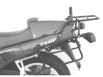 Kompletní sada nosiče (boční nosič kufru a horní nosič kufru z trubek) černá pro Honda VFR 750 F (1988-1989)