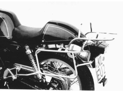 Kompletní sada nosičů (boční nosič kufrů a horní nosič kufrů z trubek) chrom pro Honda GB 500 Clubman (1992)