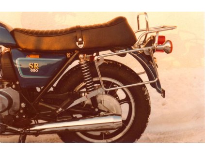 Kompletní sada nosičů (boční nosič kufru a horní nosič kufru z trubek) chrom pro Kawasaki Z 650 SR (1979-1980)