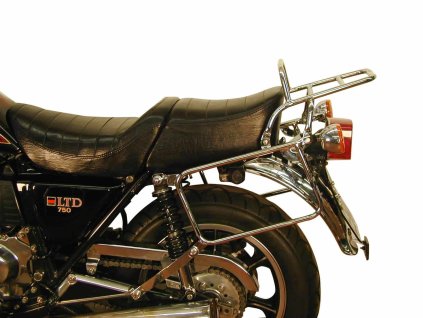 Kompletní sada nosičů (boční nosič kufru a horní nosič kufru z trubek) chrom pro Kawasaki Z 750 LTD Four (1980-1982)