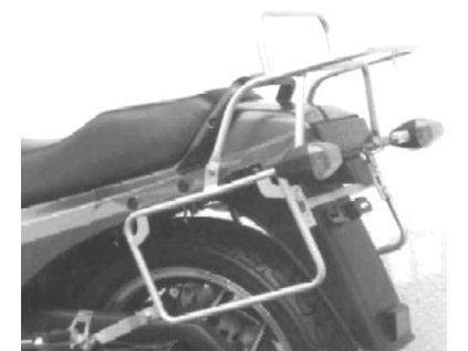 Kompletní sada nosiče (boční nosič kufru a horní nosič kufru z trubek) černá pro Kawasaki GPZ 750 (1985-1986)/900 R (1984-1993)