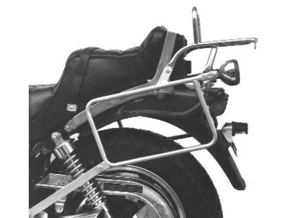 Kompletní sada nosičů (boční nosič kufru a horní nosič kufru z trubek) chrom pro Kawasaki Z 450 LTD (1985-1989)