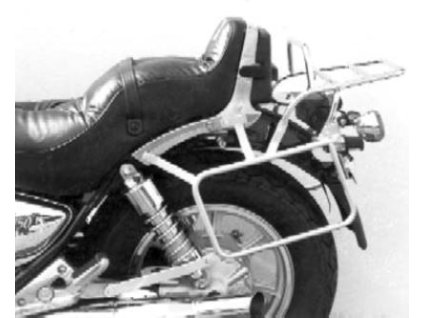 Kompletní sada nosičů (boční nosič kufru a horní nosič kufru z trubek) chrom pro Kawasaki VN 750 Twin (1986-1992)